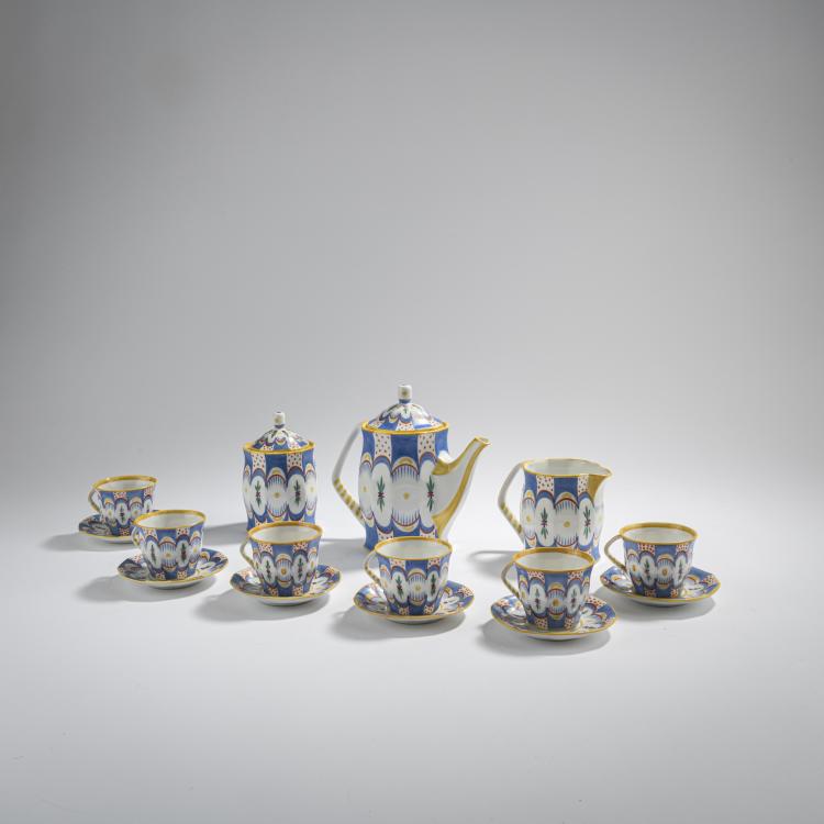 Hauptbild zu Objekt, Mocha Service, c. 1920, Schnabel & Sohn, Dessendorf (Dessn&aacute;), 168B 502