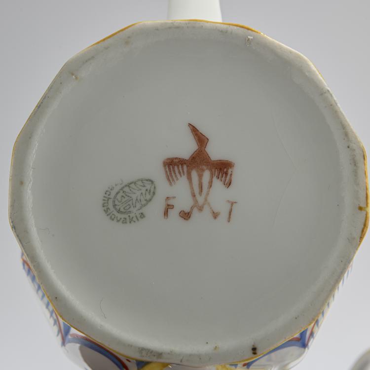 Bild 2 zu Objekt, Mocha Service, c. 1920, Schnabel & Sohn, Dessendorf (Dessn&aacute;), 168B 502