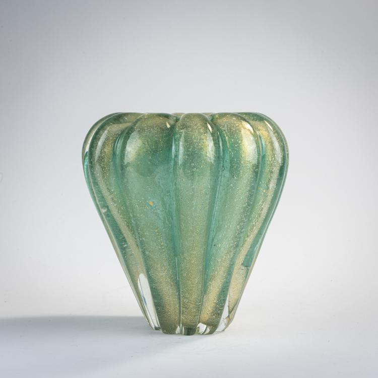 Hauptbild zu Objekt, 'Sommerso a bollicine' vase, 1939, Flavio Poli, Seguso Vetri d'Arte, Murano, 170C 640