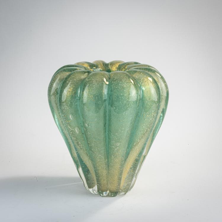 Bild 3 zu Objekt, 'Sommerso a bollicine' vase, 1939, Flavio Poli, Seguso Vetri d'Arte, Murano, 170C 640