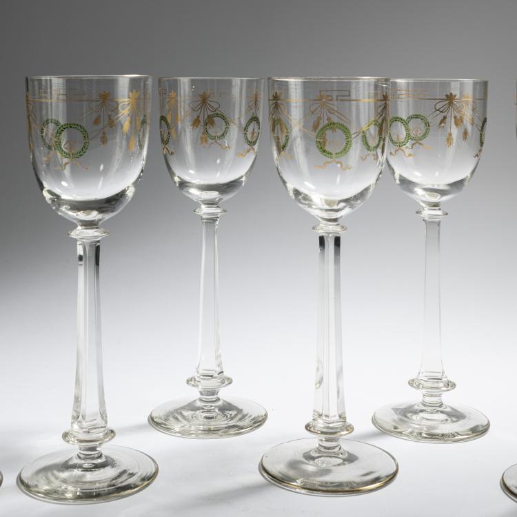 Bild 2 zu Objekt, Six wine glasses '1792', c. 1905, Theresienthal, 168A 317