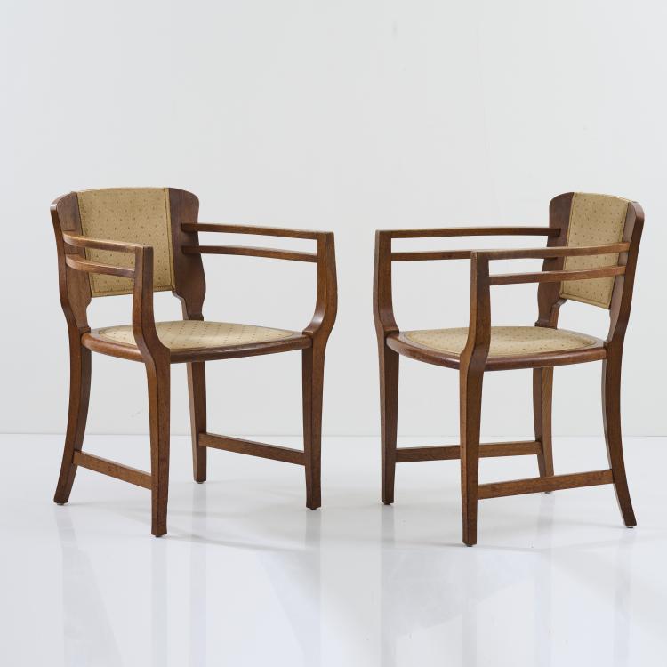Hauptbild zu Objekt, Two 'Villa Friedmann' armchairs, 1898, Joseph Maria Olbrich, Deutschland, 169A 1