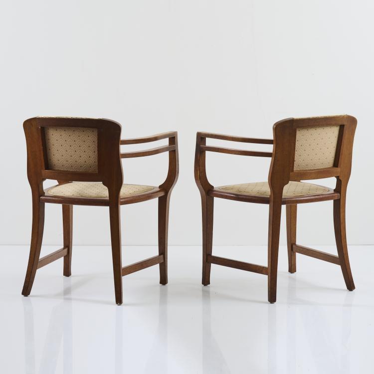 Bild 2 zu Objekt, Two 'Villa Friedmann' armchairs, 1898, Joseph Maria Olbrich, Deutschland, 169A 1