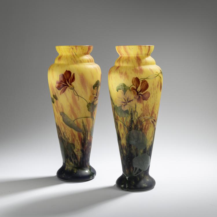 Bild 2 zu Objekt, Two 'Capucines' vases, c. 1926, Verrerie de Belle-Etoile; Daum et Cie., Croismare, 168A 248