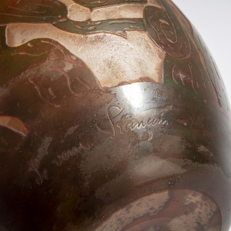 Bild 3 zu Objekt, 'Spirales' Vase, 1923-26, Schneider, Epinay-sur-Seine, 168A 235