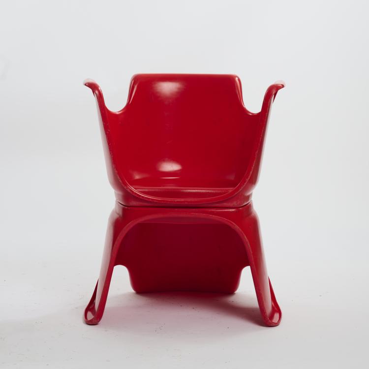 Bild 2 zu Objekt, Stuhl 'Hacca', 1960er Jahre, Alfredo Martini, Oscar Plast, Italien, 169B 271