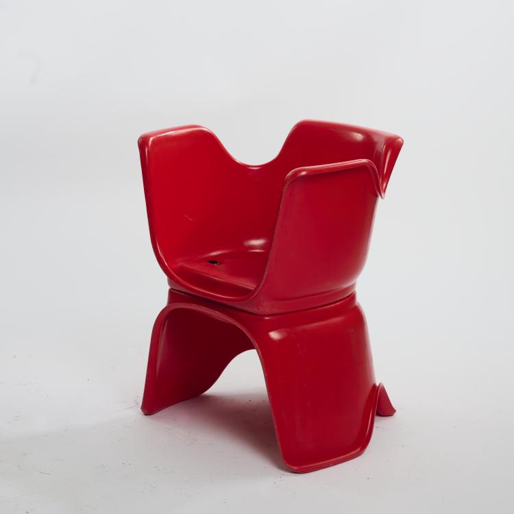 Bild 6 zu Objekt, Stuhl 'Hacca', 1960er Jahre, Alfredo Martini, Oscar Plast, Italien, 169B 271