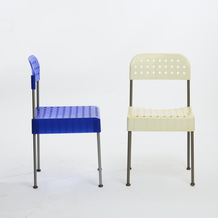 Hauptbild zu Objekt, Two 'Box' chairs, 1971, Enzo Mari, Anonima Castelli, Bologna/Driade Aleph, Mailand, 169B 299