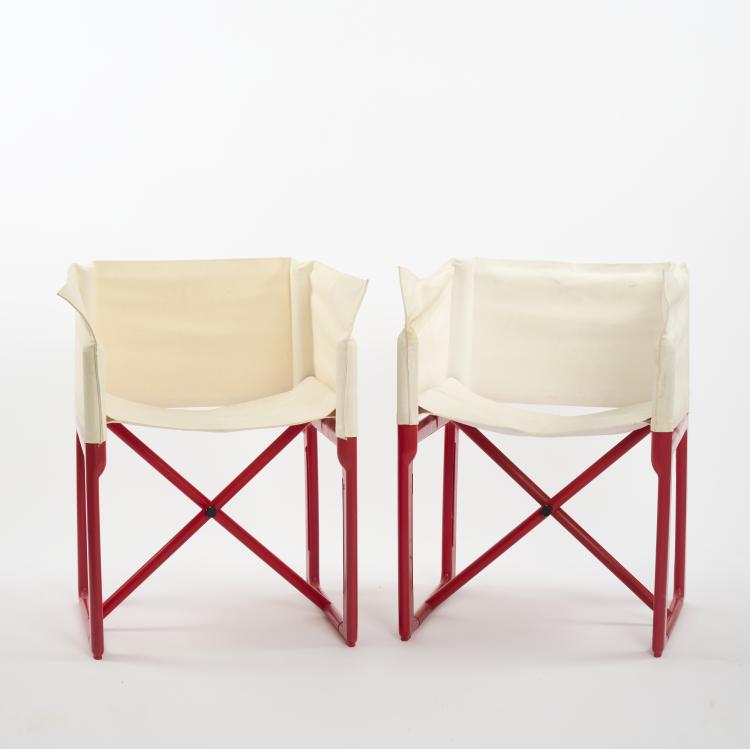 Bild 1 zu Objekt, Two '4820' folding chairs, 1979, Masayuki Matsukaze, Kartell, Noviglio, 169B 350