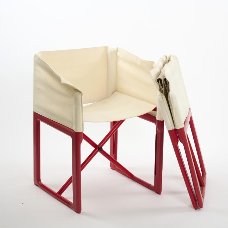 Bild 3 zu Objekt, Two '4820' folding chairs, 1979, Masayuki Matsukaze, Kartell, Noviglio, 169B 350