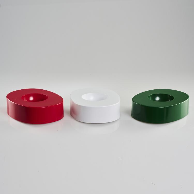 Hauptbild zu Objekt, Three 'O' ashtrays, 1968, Giorgio Soavi, Nuova Sampa f&uuml;r Olivetti, Mailand, 169B 267