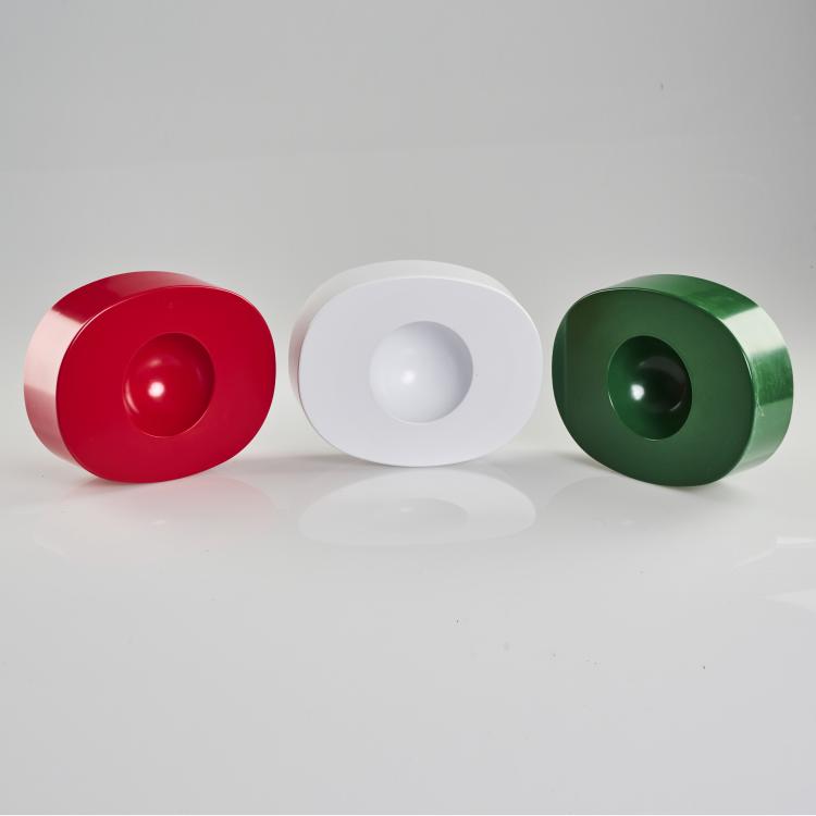 Bild 2 zu Objekt, Three 'O' ashtrays, 1968, Giorgio Soavi, Nuova Sampa f&uuml;r Olivetti, Mailand, 169B 267