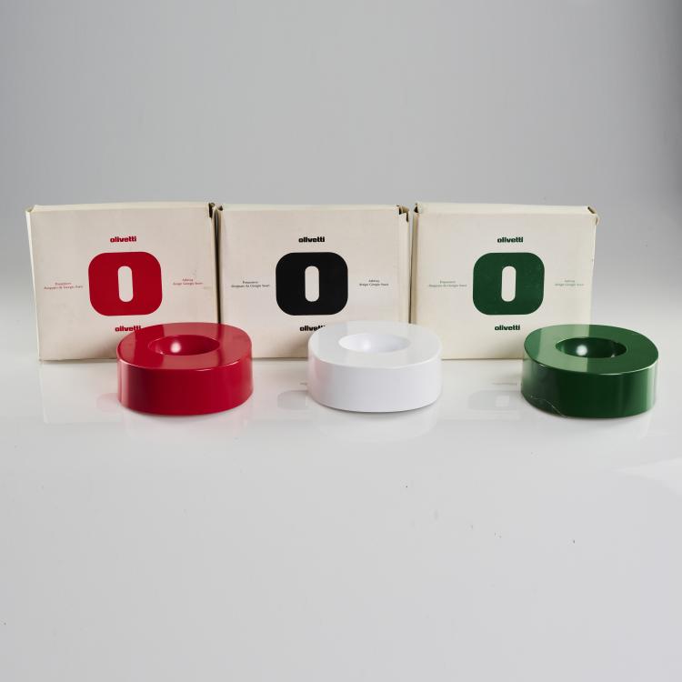 Bild 3 zu Objekt, Three 'O' ashtrays, 1968, Giorgio Soavi, Nuova Sampa f&uuml;r Olivetti, Mailand, 169B 267
