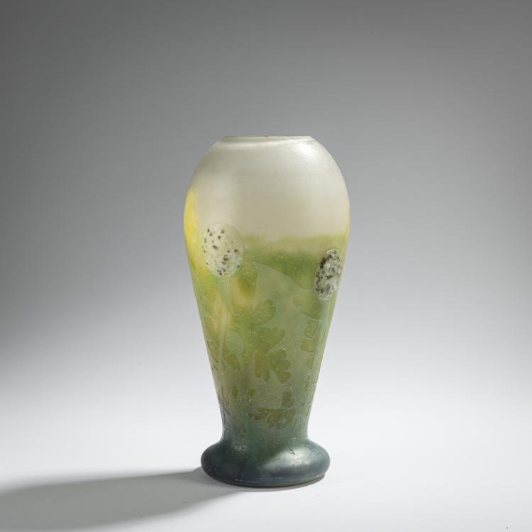 Hauptbild zu Objekt, Vase 'Chandelles et dents de lion', c. 1910, Daum Fr&egrave;res, Nancy, 168A 38