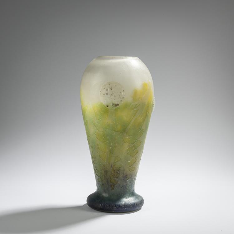 Bild 1 zu Objekt, Vase 'Chandelles et dents de lion', c. 1910, Daum Fr&egrave;res, Nancy, 168A 38