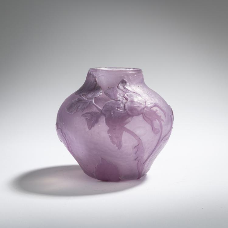 Hauptbild zu Objekt, Martel&eacute; vase 'Roses patin&eacute;es, insectes', 1903, Daum Fr&egrave;res, Nancy, 168A 55