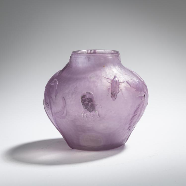 Bild 2 zu Objekt, Martel&eacute; vase 'Roses patin&eacute;es, insectes', 1903, Daum Fr&egrave;res, Nancy, 168A 55