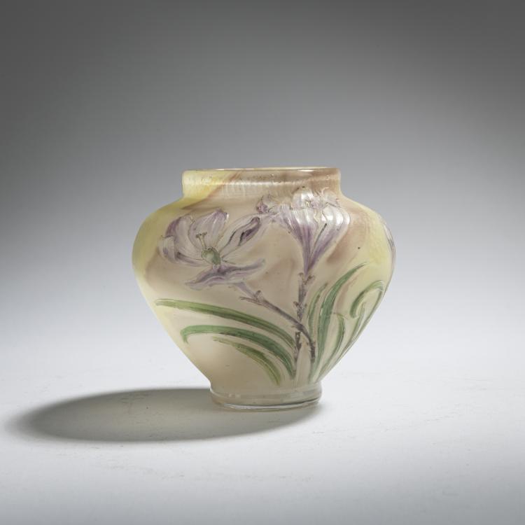 Hauptbild zu Objekt, Vase 'Crocus', 1896-1900, Burgun, Schverer & Co., Meisenthal, Verrerie d'Art de Lorraine, 168A 11