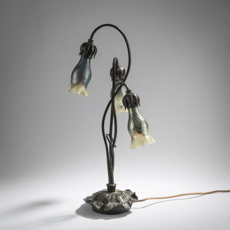 Bild 2 zu Objekt, 'Ph&auml;nomen' table light, c. 1901, L&ouml;tz Wwe., Klosterm&uuml;hle, 168A 277