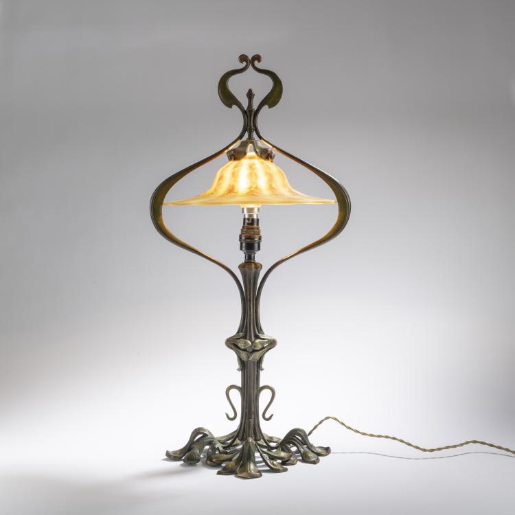 Hauptbild zu Objekt, Table light 'Marronnier', c. 1905, Daum Fr&egrave;res, Nancy, 168A 70