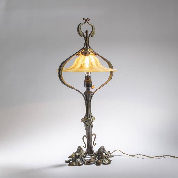 Bild 1 zu Objekt, Table light 'Marronnier', c. 1905, Daum Fr&egrave;res, Nancy, 168A 70