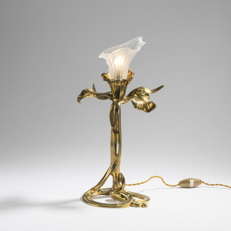 Hauptbild zu Objekt, 'Iris' table light, 1908, Louis Majorelle (attributed), Daum Fr&egrave;res, Nancy, 168A 63