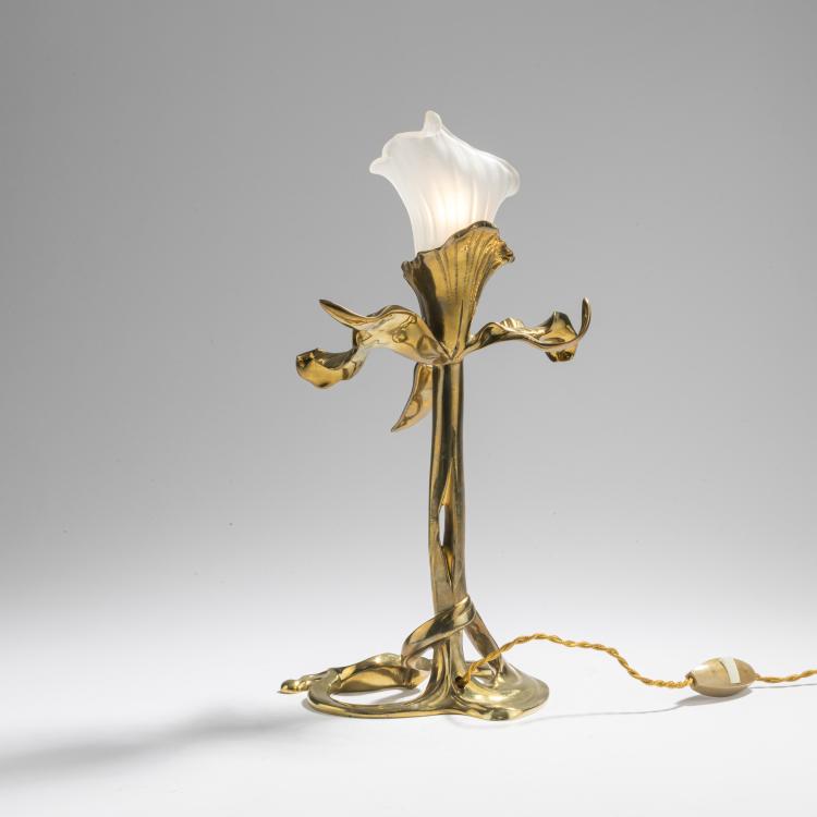 Bild 2 zu Objekt, 'Iris' table light, 1908, Louis Majorelle (attributed), Daum Fr&egrave;res, Nancy, 168A 63
