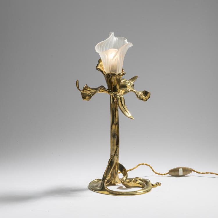 Bild 3 zu Objekt, 'Iris' table light, 1908, Louis Majorelle (attributed), Daum Fr&egrave;res, Nancy, 168A 63