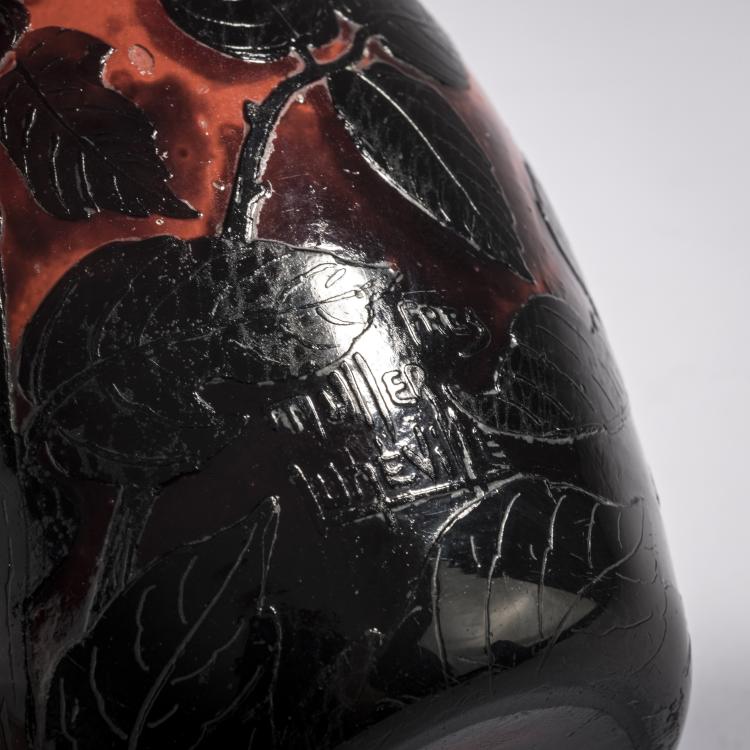 Bild 3 zu Objekt, Vase 'Moineaux', c. 1928, Muller Fr&egrave;res, Lun&eacute;ville, 168A 216