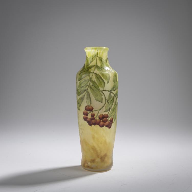 Hauptbild zu Objekt, Vase 'Sorbier', c. 1914, Daum Fr&egrave;res, Nancy, 168A 80