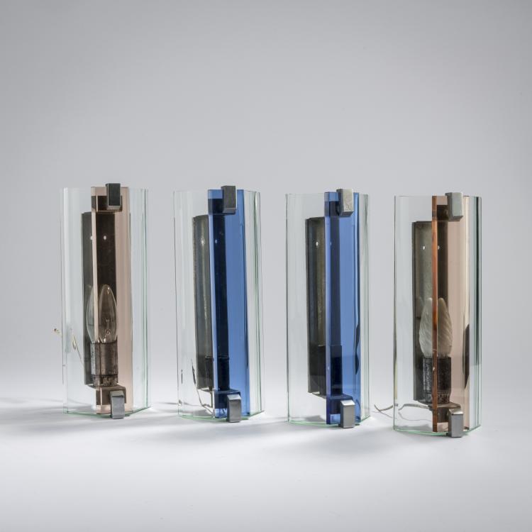 Hauptbild zu Objekt, Vier Wandleuchten, um 1965, Fontana Arte (Stil/Style), 169C 692