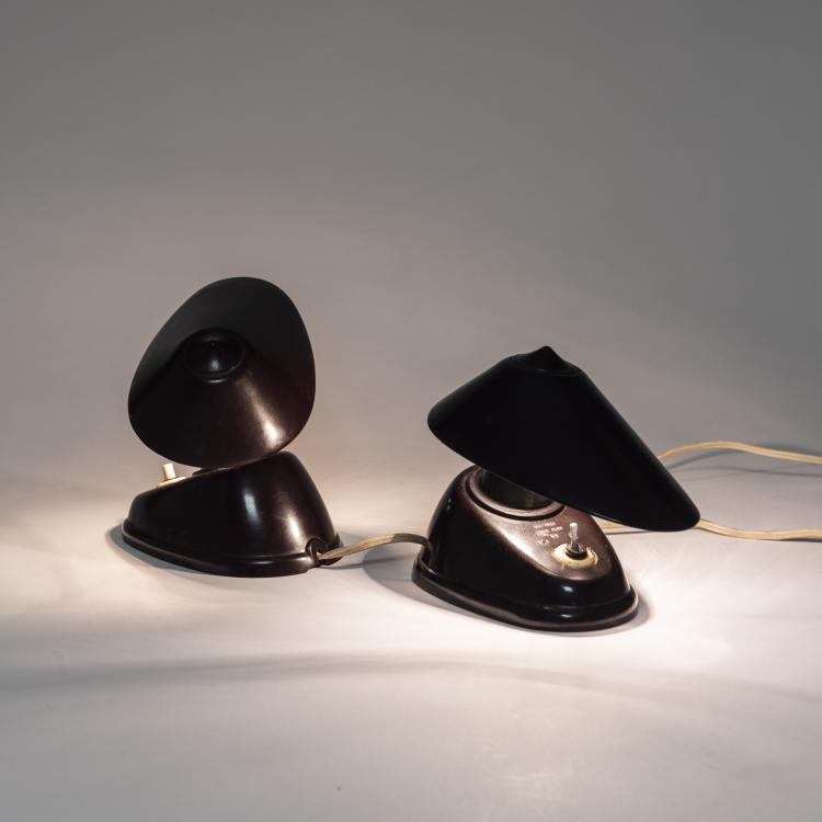 Bild 3 zu Objekt, Zwei Nachttisch-/Wandleuchten '11641', 1930er Jahre, Elektrosvit, Tschechoslowakei, 169C 439