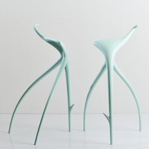 Two 'W.W. Stool' stools, 1990