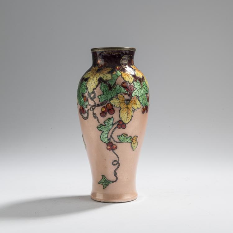 Hauptbild zu Objekt, Vase 'Vigne', vor 1936, Jules Robert Sarlandie, Sarlandie, Jules, Limoges, 168C 635