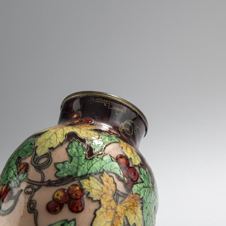 Bild 3 zu Objekt, Vase 'Vigne', vor 1936, Jules Robert Sarlandie, Sarlandie, Jules, Limoges, 168C 635
