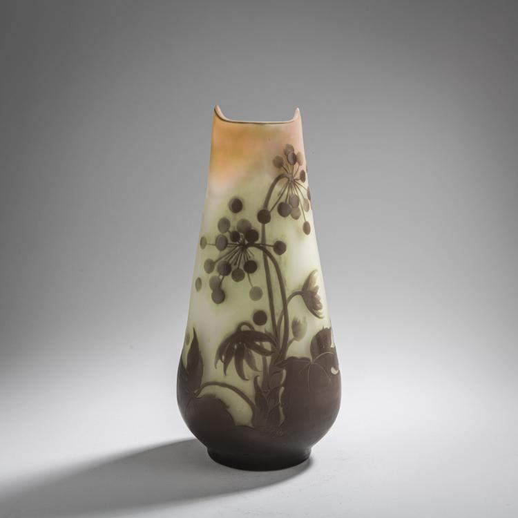 Hauptbild zu Objekt, Vase 'Ombelles', c. 1903, Emile Gall&eacute;, Gall&eacute;, Nancy, 168A 139