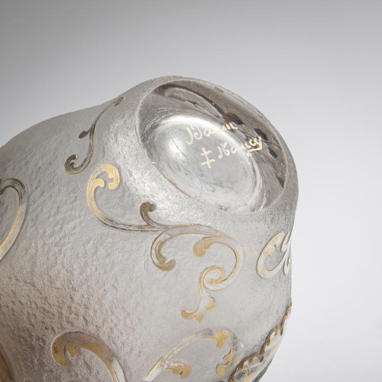 Bild 3 zu Objekt, Small vase 'Paysage lacustre', c. 1893, Daum Fr&egrave;res, Nancy, 168A 32