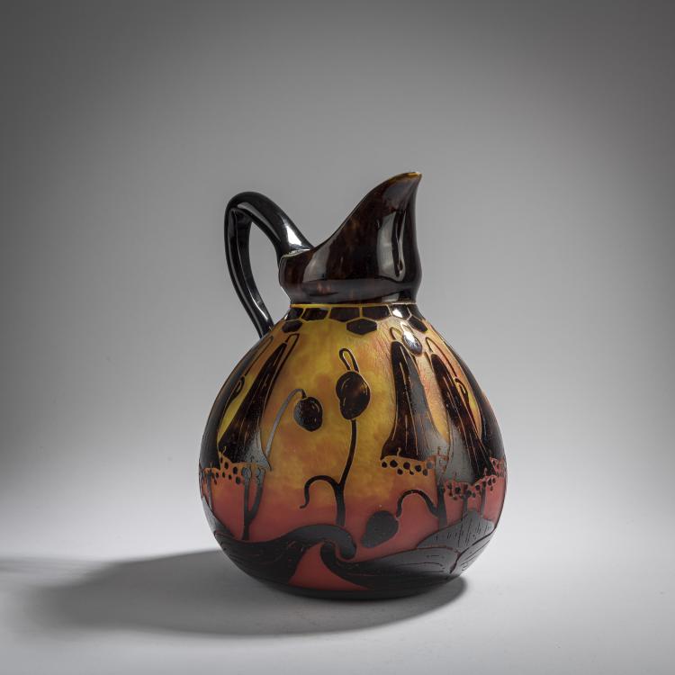 Bild 1 zu Objekt, 'Campanules' jug, 1922-25, Schneider, Epinay-sur-Seine, 168A 233
