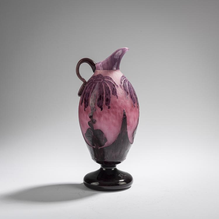 Hauptbild zu Objekt, 'Dahlias' jug, 1923-26, Schneider, Epinay-sur-Seine, 168A 236