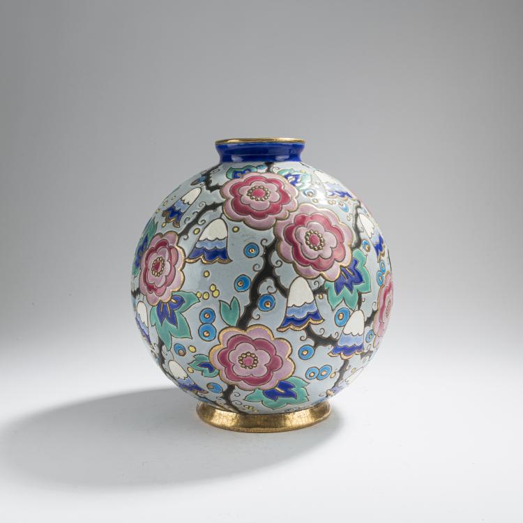 Hauptbild zu Objekt, Gro&szlig;e Vase, um 1925, Longwy, 168C 652