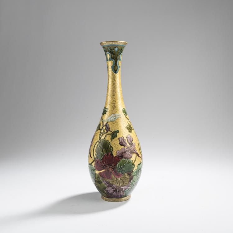 Hauptbild zu Objekt, Enghalsvase 'Capucines', um 1905, Milet, Paul Jean, S&egrave;vres, 168C 651
