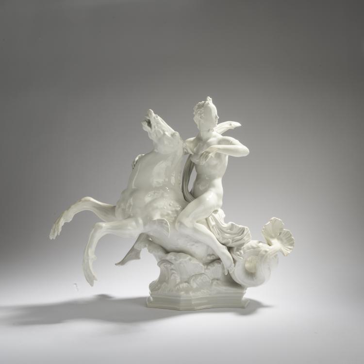 Bild 1 zu Objekt, 'Riding Naiad' from the centerpiece 'Birth of Beauty', 1940-42, Paul Scheurich, Berlin, KPM, 168C 535