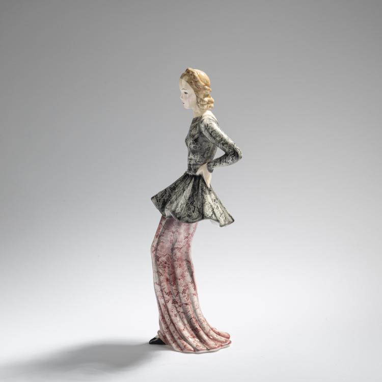 Bild 2 zu Objekt, 'Fashion Lady', c. 1937, Claire Herczeg-Weiss, Goldscheider, Wien, 168C 600