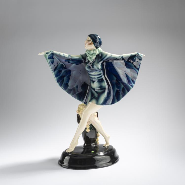 Hauptbild zu Objekt, 'Gefangener Vogel', um 1922, Josef Lorenzl, Goldscheider, Wien, 168C 581