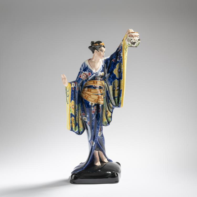 Bild 1 zu Objekt, 'Standing Japanese Woman', 1929/30, Josef Lorenzl, Goldscheider, Wien, 168C 593