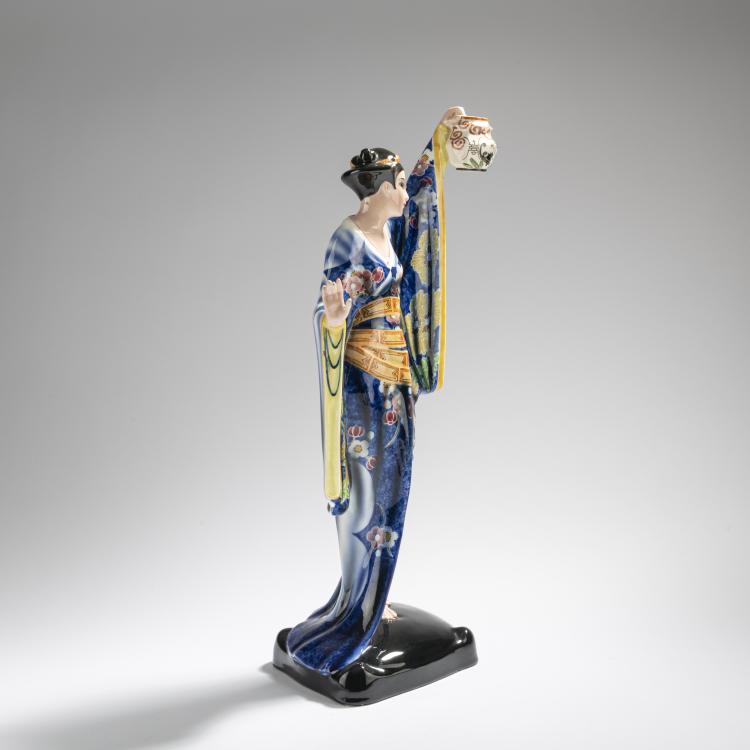 Bild 2 zu Objekt, 'Standing Japanese Woman', 1929/30, Josef Lorenzl, Goldscheider, Wien, 168C 593