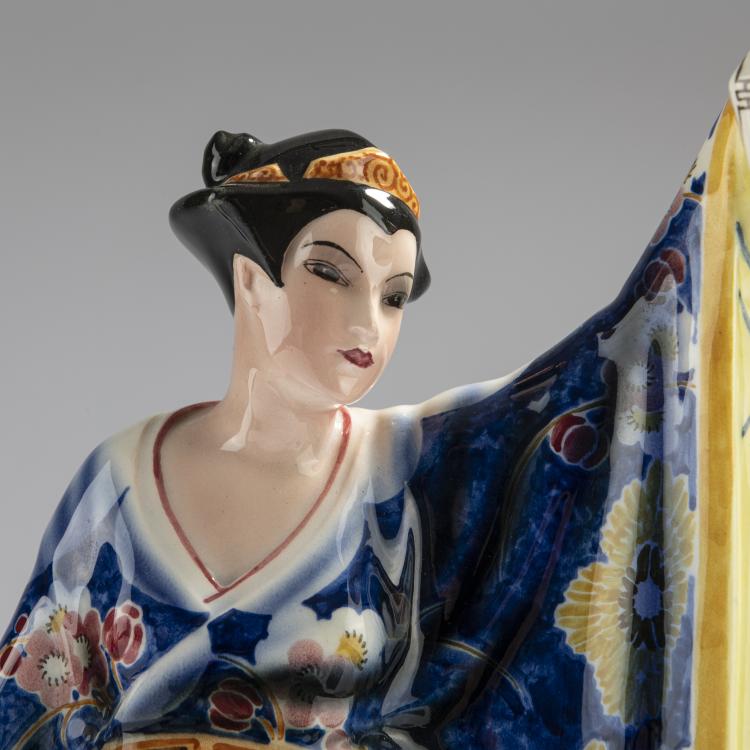 Bild 4 zu Objekt, 'Standing Japanese Woman', 1929/30, Josef Lorenzl, Goldscheider, Wien, 168C 593