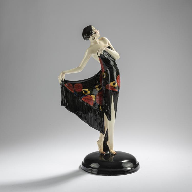 Bild 1 zu Objekt, 'Spanish Shawl', 1928/29, Josef Lorenzl, Goldscheider, Wien, 168C 591