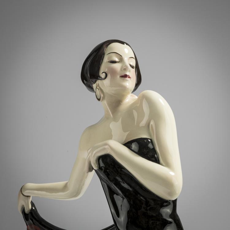 Bild 2 zu Objekt, 'Spanish Shawl', 1928/29, Josef Lorenzl, Goldscheider, Wien, 168C 591