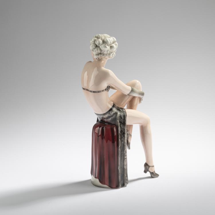 Bild 4 zu Objekt, 'Blauer Engel', um 1935, Josef Lorenzl, Goldscheider, Wien, 168C 598